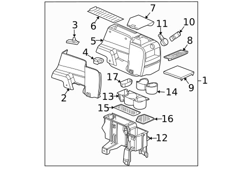 Center Console for 2007 Saturn Vue #0