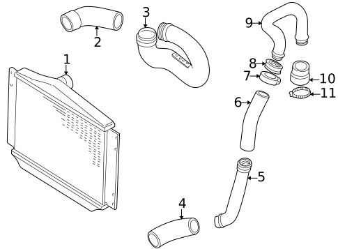 Intercooler for 2003 Volvo C70 #0