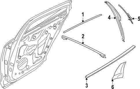 Exterior Trim - Rear Door for 2025 Porsche Panamera #0