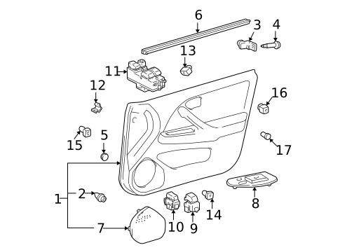 Front Door for 1999 Toyota Camry #2