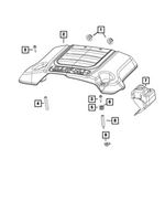 6514645AA - Engine: Hex Flange Head Shoulder Screw for Mopar Image