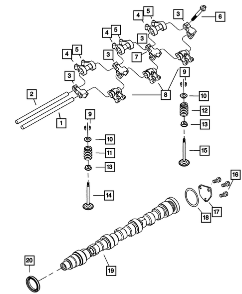 Camshaft and Valve for 2010 Chrysler Sebring #0
