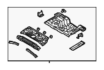 655001R351 - Body: Floor Pan Assembly for Hyundai: Accent Image