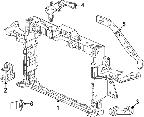 Radiator Support for 2024 Honda CR-V #0
