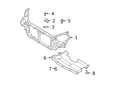 Radiator Support for 2007 Nissan Maxima #0