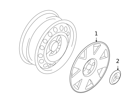 Wheel Covers & Trim for 2017 Mitsubishi Lancer #0