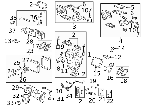 Motors, Core, Case & Related Components for 2010 Buick Enclave #0