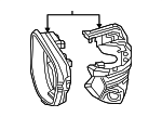 76205TXMA81ZA - Body: Mirror Housing for Honda: Insight Image