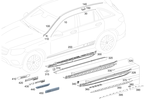 2536982100 - : Trim, Step for Mercedes-Benz Image
