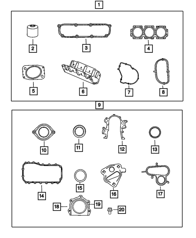 « 4654389AC – Engine 3.8L Six Cylinder : Bague D`étanchéité De Vilebrequin Arrière Retenue pour Mopar Image »