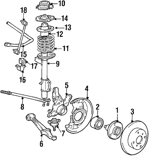 Front Suspension for 1986 Toyota MR2 #0
