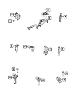 68217702AD - Electrical: Fluid Temperature Sensor for Mopar Image