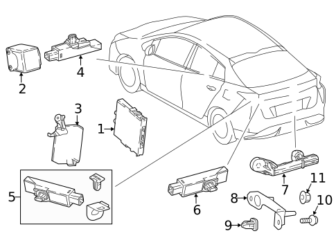 Keyless Entry Components for 2021 Toyota Prius Prime #0