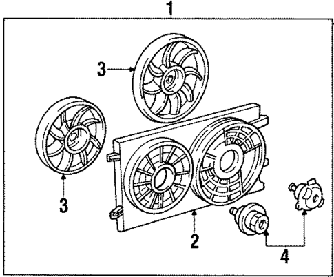Cooling Fan for 2001 Ford Windstar #0