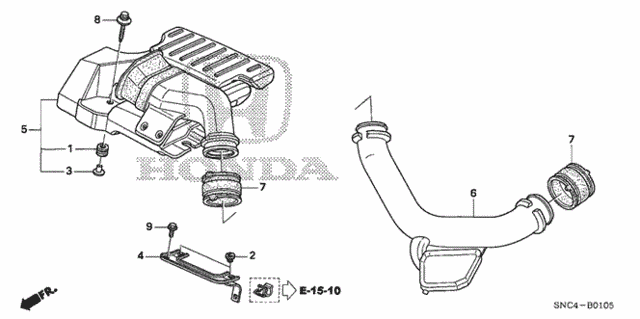 Resonator Chamber for 2006 Honda Civic #0