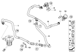 11727835410 - Engine: Pressure Hose Assy for BMW Image
