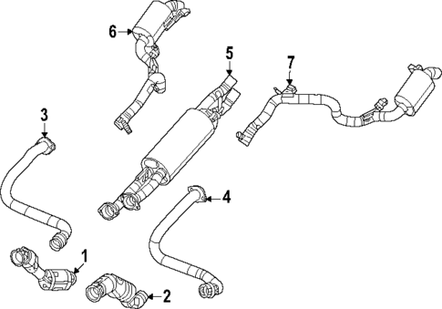Exhaust Components for 2023 Jeep Grand Wagoneer L #0