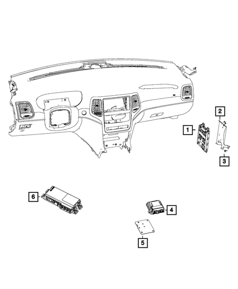 Keys, Modules and Engine Controllers for 2017 Jeep Grand Cherokee #4