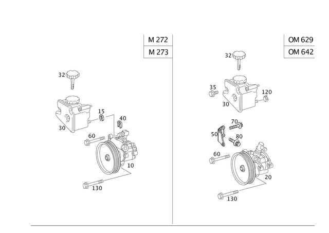 54666001 - Steering: Power-Steering Pump for Mercedes-Benz Image image