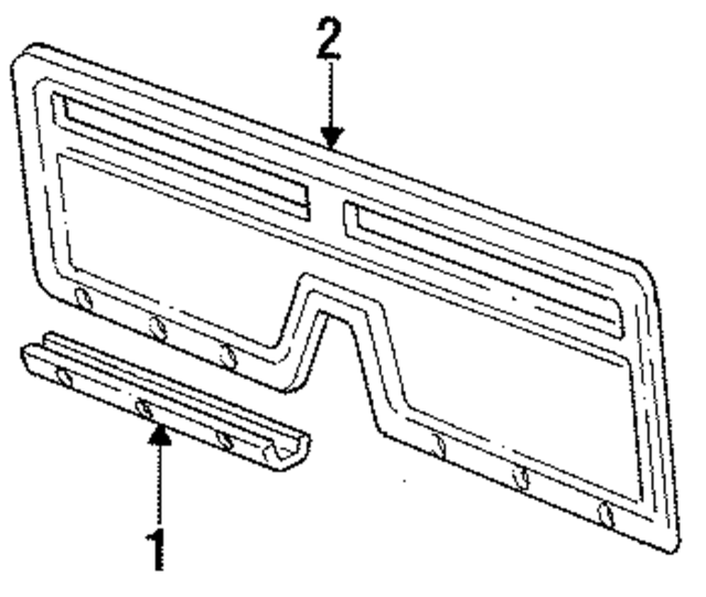 L972JS8 - Body: Lift Gate Trim for Mopar Image