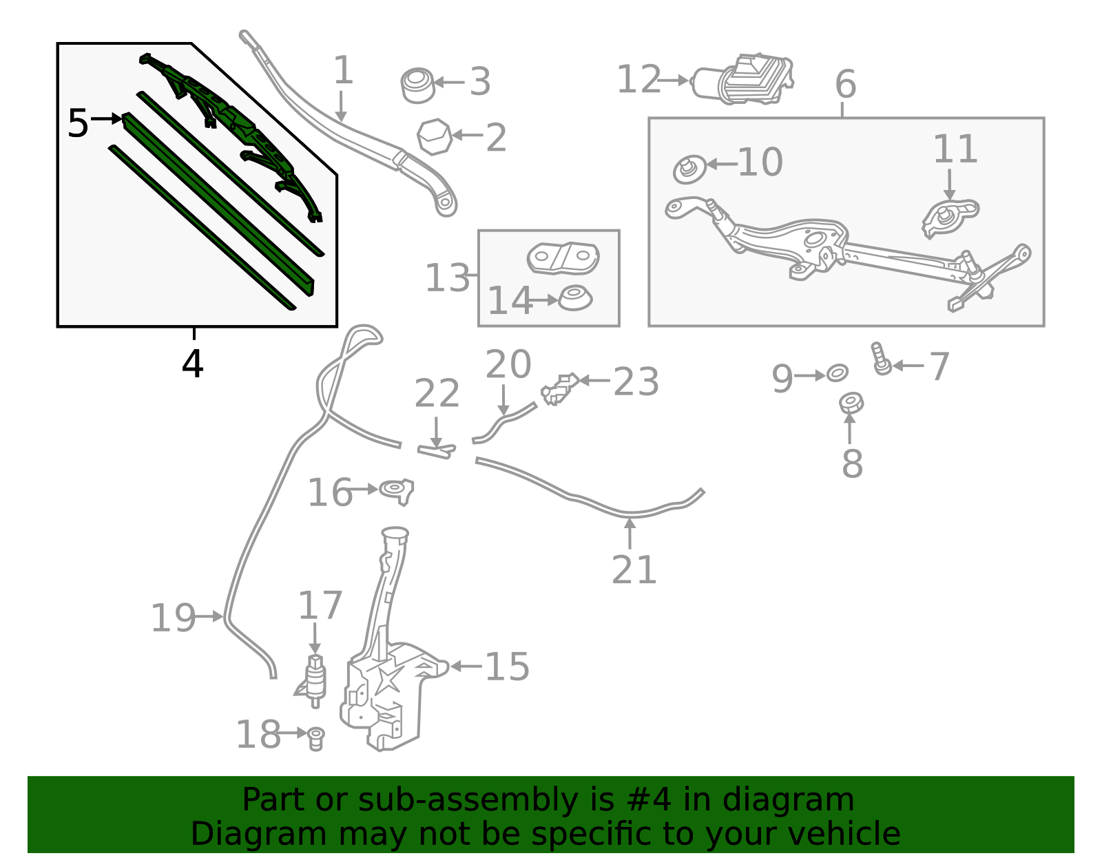 2018-2026 Honda Odyssey Wiper Blade 76620-THR-A03 | OEM Parts Online