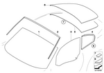 51317183013 - : Green Windscreen, Green Shade Band for BMW Image