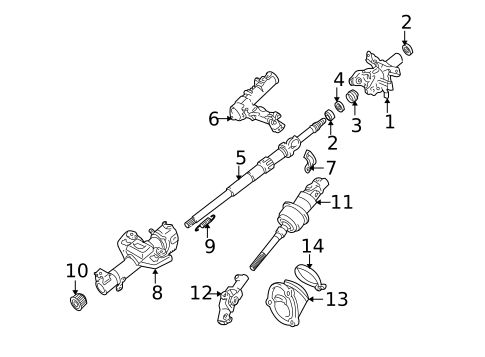 Shaft & Internal Components for 2001 Lexus IS300 #0