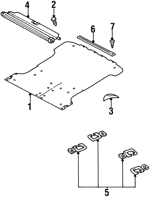 Interior Trim - Rear Body for 2002 Honda Passport #0