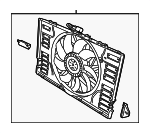 97010606155 - Cooling System: Fan Assembly for Porsche: Panamera Image