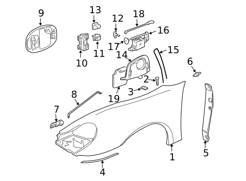 Fender & Components for 1999 Porsche 911 #1