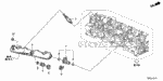 16450RWK003 - Engine: INJECTOR ASSY., FUEL for Honda Image
