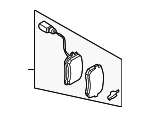 3AA698451B - Brakes: Disc Brake Pad Set for Volkswagen Image