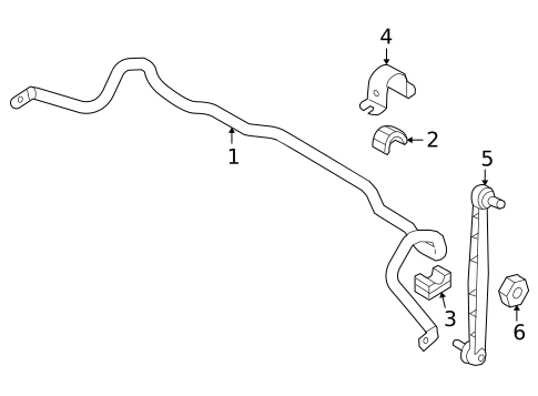 Stabilizer Bar & Components for 2008 Saturn Astra #0