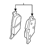 3Q0698451N - Brakes: Brake Pads for Volkswagen: Arteon, Atlas, e-Golf, Golf, Golf R Image