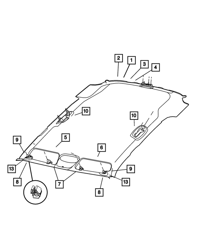 6104507AA - Interior Trim: Screw for Mopar Image