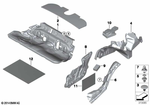 51487293115 - Vehicle Trim: Sound Insulation Floor Rear for BMW Image