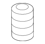 817383R500 - Body: Hood Bumper for Kia: Cadenza, EV6, K5, K900, Optima, Sedona, Soul EV, Sportage, Stinger Image