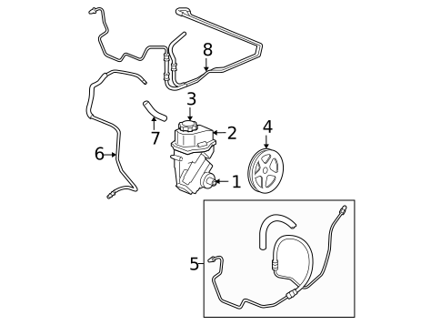 Pump & Hoses for 2008 Chevrolet Impala #0