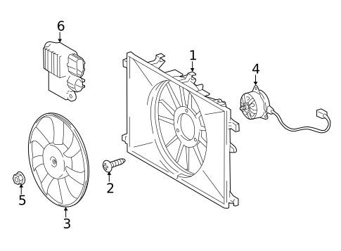 Cooling Fan for 2019 Toyota C-HR #0