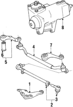 32131126621 - : Steering Gear Box for BMW: 633CSi, 635CSi, M6 Image