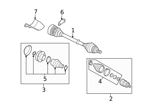 Drive Axles for 2008 Volkswagen R32 #1