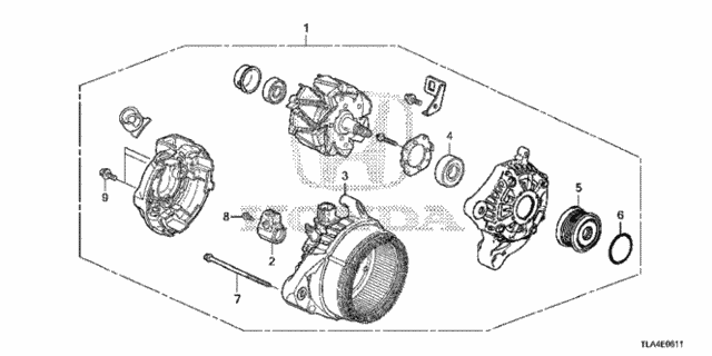 Alternator (Denso) (2.4L) for 2019 Honda CR-V #0