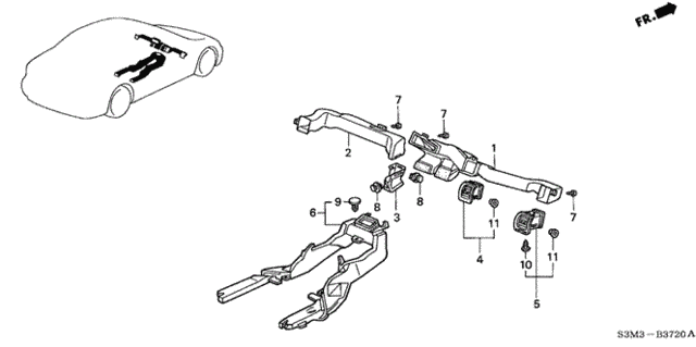 Duct for 2003 Acura CL #0