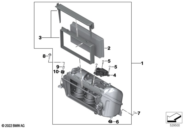 13729444643 - : Air Filter Element for BMW-Motorrad Image