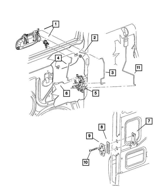 55075483 - Doors and Related Parts: Door Latch Striker Spacer for Mopar Image