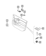 6QZ00LXHAA - : Front Door Trim Panel, Left for Fiat: 500X Image
