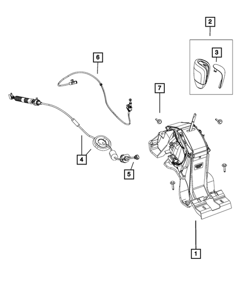 Gearshift Controls and Related Parts for 2012 Dodge Caliber #0
