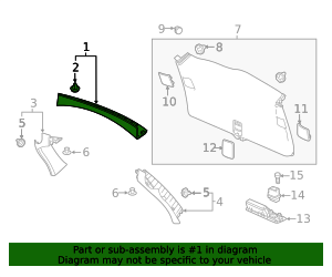 84443-THR-A01ZA - Garnish Assembly Tailgate (Upper) *NH900L* (Deep ...