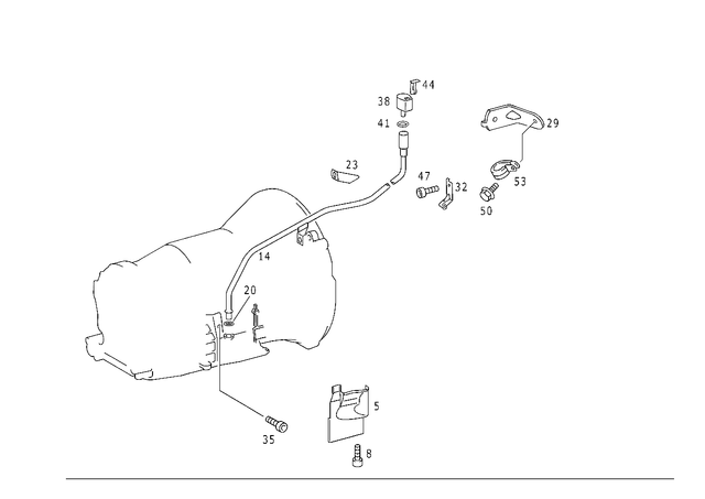 1402710288 - Automatic Transmission: Cover for Mercedes-Benz: 180C, C230, C240, C250, C280, C300, C32 AMG, C320, C350, C55 AMG, CL500, CLK320, CLK350, CLK430, CLK500, CLK55 AMG, CLK550, CLK63 AMG, CLS500, CLS55 AMG, CLS550, CLS63 AMG, E250, E320, E350, E430, E500, E55 AMG, E550, E63 AMG, ML320, ML430, ML55 AMG, S430, S55 AMG, SL500, SL55 AMG, SL550, SL600, SL63 AMG, SL65 AMG, SLK230, SLK320 Image image