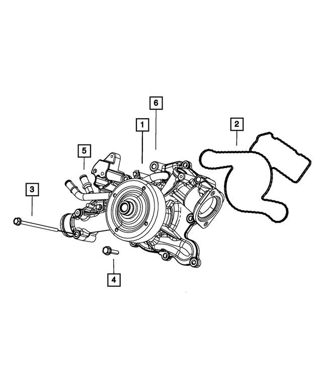5192066AE - : Water Pump for Mopar Image